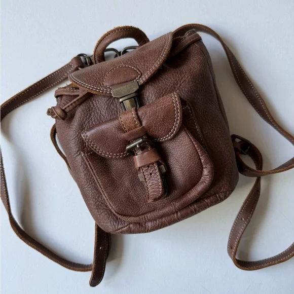 Vintage Roots Leather Mini Backpack - Picture 2 of 9